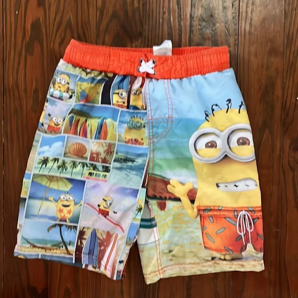 COPY - Boys size S swim trunks. Cat and Jack and Despicable Me.